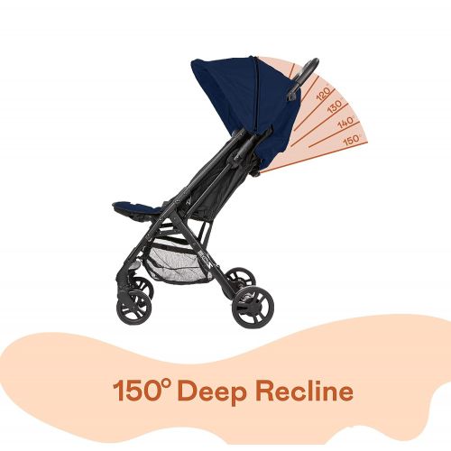  [아마존베스트]ZOE XLC Best Lightweight Travel & Everyday Umbrella Stroller System (London Navy)