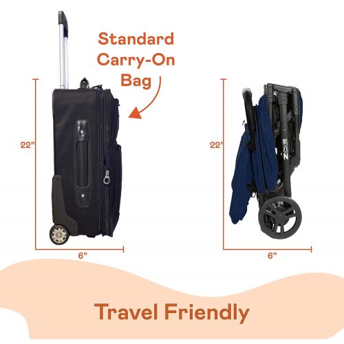  [아마존베스트]ZOE XLC Best Lightweight Travel & Everyday Umbrella Stroller System (London Navy)