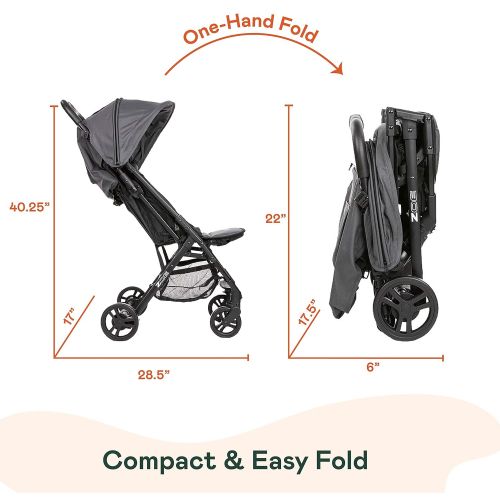  [아마존베스트]ZOE XLC Best Lightweight Travel & Everyday Umbrella Stroller System (Noah Grey)