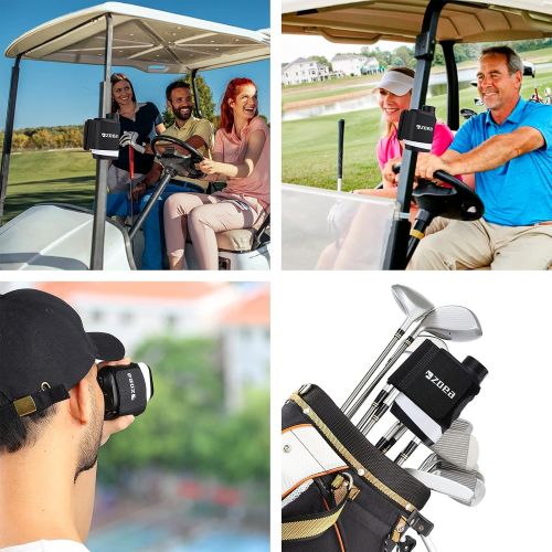  ZOEA Magnetic Rangefinder Mount Strap for Golf Cart Railing, Universal Adjustable Rangefinder Mount/Holder/Strap/Band with Ultra-Thin Strong Magnet Securely Attach to Most Rail/Bar