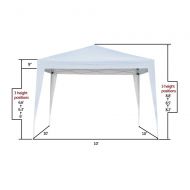ZOFFYAL 10x10ft Canopy Tent,Portable Pop up Shade Tent,Instant Canopy Tent,Outdoor Portable Gazebo,Waterproof Folding Pop up Canopy