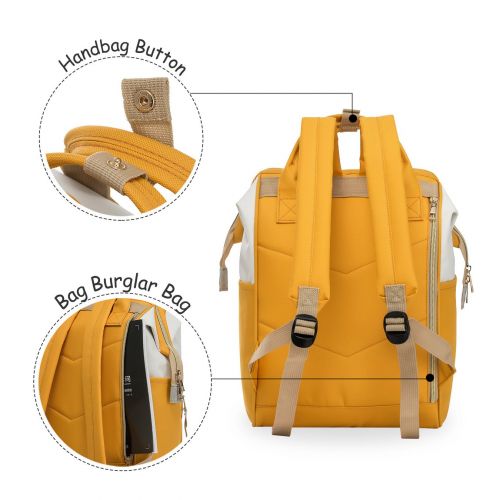  ZOMAKE Casual Travel Backpack, Diaper Bag Laptop Daypack Stylish School Backpack for Women & Girls, with Wide Doctor Style Top Opening