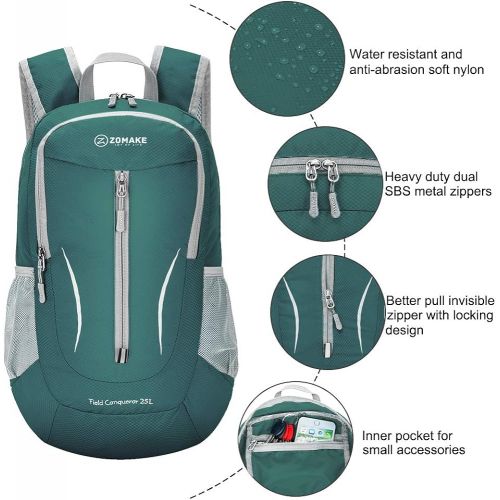  [아마존핫딜][아마존 핫딜] ZOMAKE Small Hiking Backpack, 25L Lightweight Travel Backpack Packable Backpack Daypack for Women Men