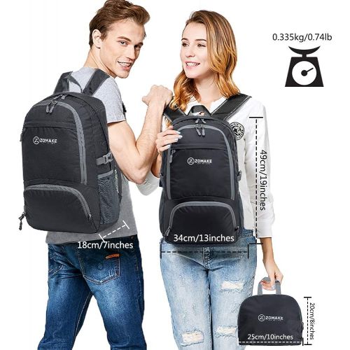  [아마존베스트]ZOMAKE 30L Lightweight Packable Backpack Water Resistant Hiking Daypack,Small Travel Backpack Foldable Camping Outdoor Bag