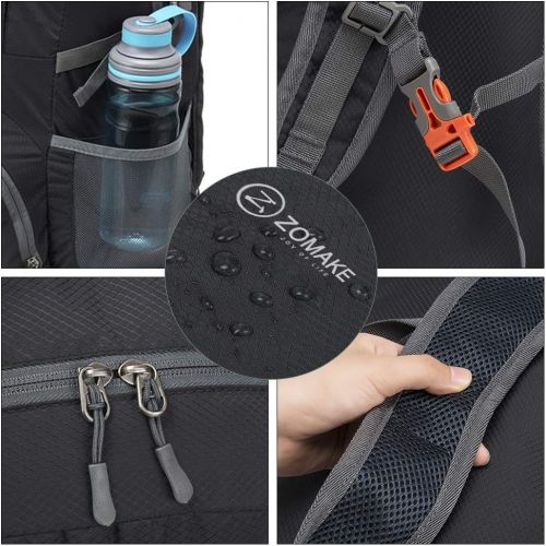  [아마존베스트]ZOMAKE Lightweight Packable Travel Backpack, 35L Water Resistant Hiking Daypack Foldable Backpack for Women Men, Outdoor Camping