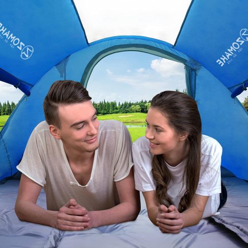  ZOMAKE Pop Up Tent 3 4 Person, Beach Tent Sun Shelter for Baby with UV Protection - Automatic and Instant Setup Tent for Family