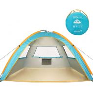 [해상운송]ZOMAKE Pop Up Beach Tent XL for 2-4 Person, Portable Sun Shelters for Baby with UV Protection