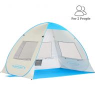ZOMAKE Pop Up Beach Tent 2-3 Person, Lightweight Portable Sun Shelters Sun Shade Instant Tent Outdoor Cabana with UPF 50+ UV Protection for Baby, Family