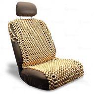 ZONETECH Natural Wood Bead Seat Cover Massage Cool Cushion