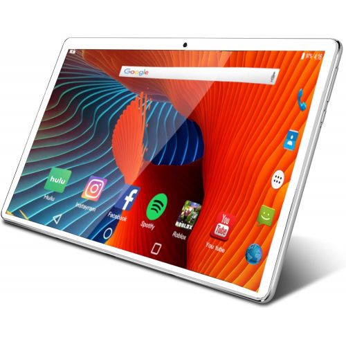  [아마존베스트]ZONKO Tablet 10.1 inch Android Tablet with 2GB+32GB, 3G Phone Tablets & Dual Sim Card & 2MP+ 5MP Dual Camera, Quad Core Processor, 1280x800 IPS HD Display,GPS, FM (Silver)