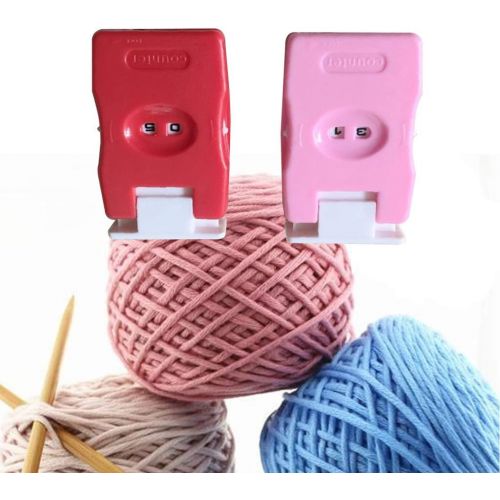  [아마존베스트]ZOOMY 2pcs Manual Knitting Clicker Stitch Row Knitted Loops Recording Press