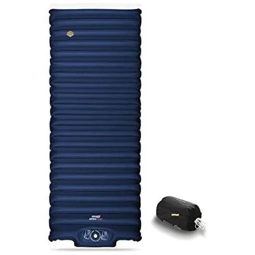  ZOOOBELIVES Extra Thickness Wide Plus Sleeping Pad with Built-in Pump, Inflatable Camping Mattress of Ultimate Comfort for Car Camping, Tent, and Backpacking, Lightweight & Compact