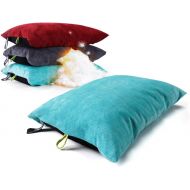 ZOOOBELIVES Down Filled Pillows for Camping/Travel, Washable Soft Cover, Camp Pillow for Neck & Lumbar Support On-The-Go, Ultralight & Compressible for Hiking Backpacking - Alplive