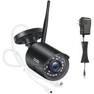 ZOSI ZG2322M Add-on Camera with Power Cable, 1080P Wireless Security Cameras Outdoor Indoor, H.265+ 2MP Auto Match IP Cameras, Only Compatible with ZOSI NVR Network Video Recroder