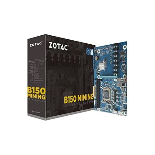  ZOTAC B150 Mining ATX Motherboard for Cryptocurrency Mining with 7 PCIe x1 Slots (B150ATX-A-E)