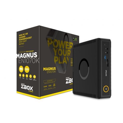  ZOTAC Zotac Magnus Intel Core i5-7500T 2.7GHz2TB 5400RPM + 500GB M.2 Solid State Drive - 32GB DDR4 SDRAM - Nvidia GeForce GTX 1060 6GB GDDR5 Graphics - Windows 10 Mini Gaming Desktop