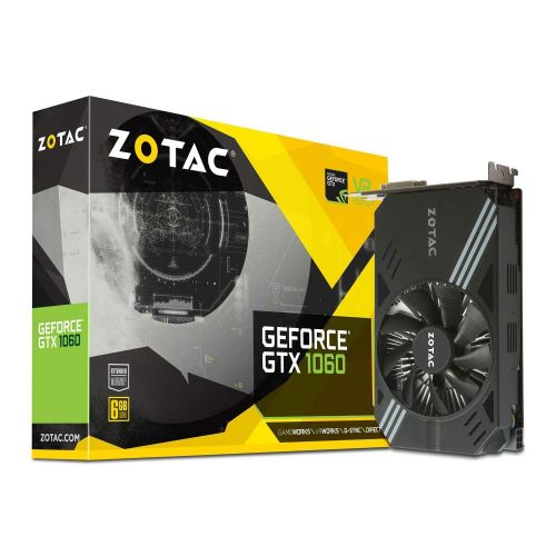  ZOTAC GeForce GTX 1060 Mini, ZT-P10600A-10L, 6GB GDDR5 Super Compact VR Ready Gaming Graphics Card