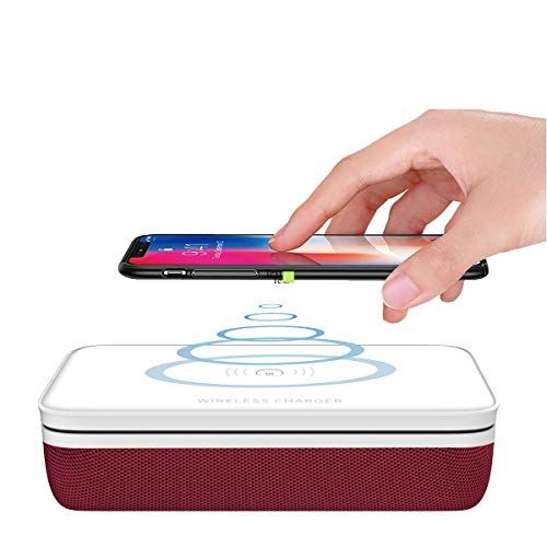  Cleaning Box Smartphone Cleaner - ZOTASKO -Clean Your Phone by Pressing 1 Button, Nail Art Make up Tools, Aromatherapy Function for All iPhone Android Cellphone Toothbrush (Red)