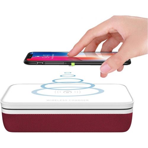  Cleaning Box Smartphone Cleaner - ZOTASKO -Clean Your Phone by Pressing 1 Button, Nail Art Make up Tools, Aromatherapy Function for All iPhone Android Cellphone Toothbrush (Red)