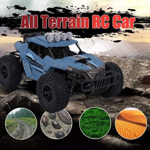 ZOWFUN Remote Control Car RC Car 1/18 Scale 2.4Ghz 25km/h Fast Race Radio Controlled Monster Truck Electric Vehicle RTR Rock Crawlers Off Road Rock Climbing Car All Terrain RC Buggy Toy C