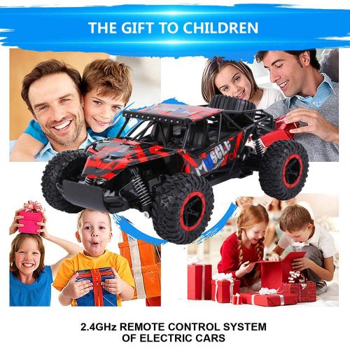  ZOWFUN RC Car Remote Control Car 1/16 Scale 2.4Ghz Fast Racing Drifting Buggy Rock Climbing Car Off Road Radio Controlled Race Monster Truck Buggy Crawler All Terrain RTR Electric Vehicle