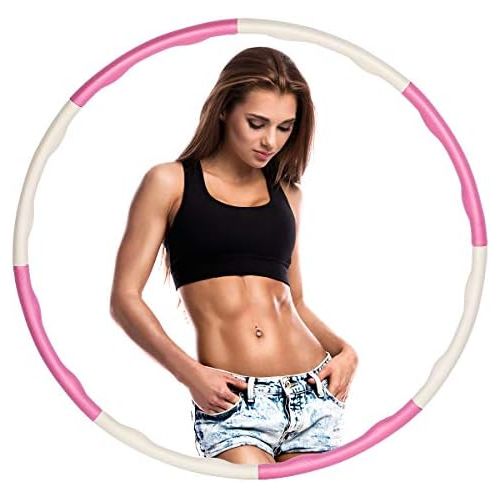  [아마존베스트]mainZOYJITU Adults’ and Children’s Fitness Hula Hoop for Weight Loss, Foam Rings Adjustable from 0.75 to 1.0 kg