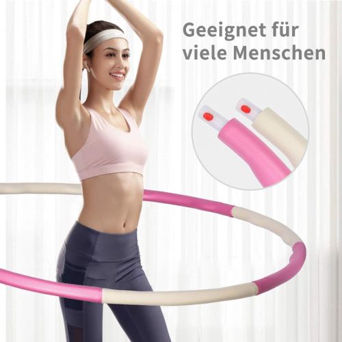  [아마존베스트]mainZOYJITU Adults’ and Children’s Fitness Hula Hoop for Weight Loss, Foam Rings Adjustable from 0.75 to 1.0 kg