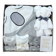 ZOZO Baby Shower Gift Set, Newborn Essentials Gift Basket - Organic Bamboo Baby Hooded Towel, Organic...