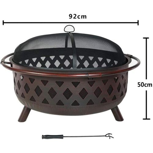  ZQSLZWZW Outdoor Heating Brazier, Wood Stove Grill, Courtyard Heating Stove, Indoor Home Firewood Brazier, Bonfire Heating Barbecue