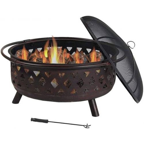  ZQSLZWZW Outdoor Heating Brazier, Wood Stove Grill, Courtyard Heating Stove, Indoor Home Firewood Brazier, Bonfire Heating Barbecue