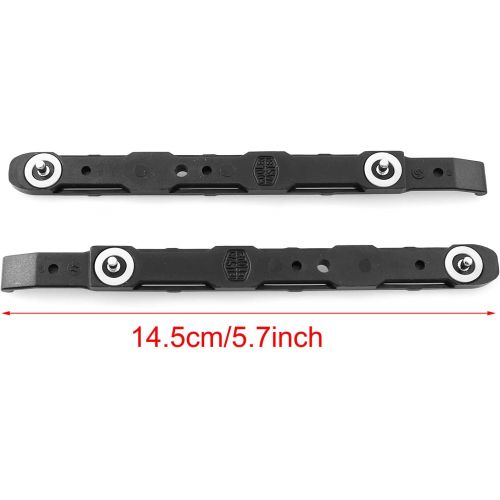  ZRM&E 2pcs Chassis Hard Drive Mounting Plastic Rails 5.71x0.47 Inch for Cooler Master 3.5 HDD Bracket, Black