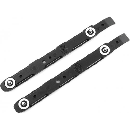  ZRM&E 2pcs Chassis Hard Drive Mounting Plastic Rails 5.71x0.47 Inch for Cooler Master 3.5 HDD Bracket, Black