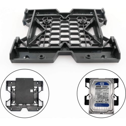  ZRM&E Desktop Hard Disk Drive Computer Stand 2.5 / 3.5 to 5.25 SSD HDD Mounting Bracket Internal Hard Disk Drive Bays Holder Adapter with Mounting Screws for PC