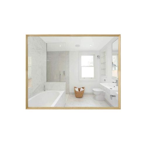  ZRN-Mirror Mirror Makeup | Bedroom/Bathroom Decorative/Shower/Vanity Large Wall Mirrors | Rectangle Wooden Frame Horizontal or Vertical Hangs(20 Inch x 28 Inch)