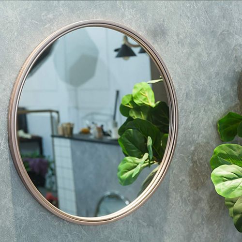  ZRN-Mirror Decorative Wall Mirrors with Metal Frame Bathroom Makeup/Shave/Shower/Vanity Large Round Mirror for Entry Dining Room Living Room (12 Inch-28 Inch)