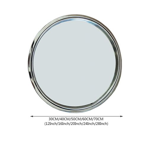  ZRN-Mirror Mirror-Wall Mirrors with Large Round Metal Frame Vanity/Shave/Shower/Decorative/Makeup Mirror for Bathroom Entry Dining Room Living Room (12Inch-28Inch)