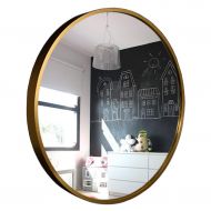 ZRN-Mirror Decorative Mirror Round Gold Metal Frame Wall Mirrors Vanity Shave/Shower/Makeup Mirror for Bathroom Entry Dining Room Living Room 30CM-80CM(12 Inch-32 Inch)