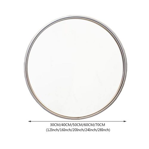  ZRN-Mirror Mirror-Decorative Wall Mirrors with Metal Frame Vanity/Shave/Shower/Makeup Large Round Mirror for Bathroom Entry Dining Room Living Room (12 Inch-28 Inch)
