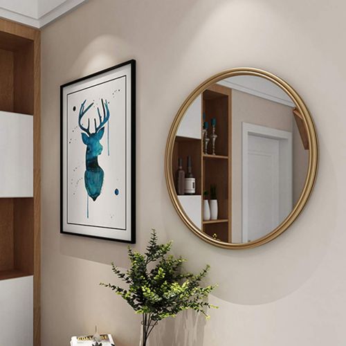  ZRN-Mirror Vanity Mirror Round Wall Mirror with Large Metal Frame Shave/Shower/Decorative/Makeup Mirror for Bathroom Entry Dining Room Living Room and More (12Inch-28Inch)