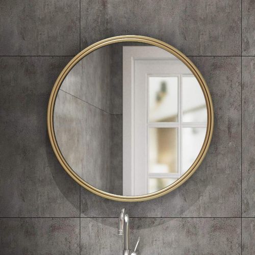  ZRN-Mirror Vanity Mirror Round Wall Mirror with Large Metal Frame Shave/Shower/Decorative/Makeup Mirror for Bathroom Entry Dining Room Living Room and More (12Inch-28Inch)