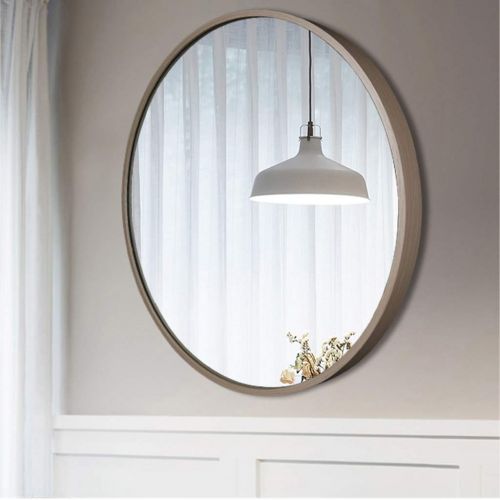  ZRN-Mirror Vanity Mirror Bathroom Round Metal Frame Wall Mirrors Decorative/Shave/Shower/Makeup Mirror for Entry Dining Room Living Room (12Inch-32Inch)