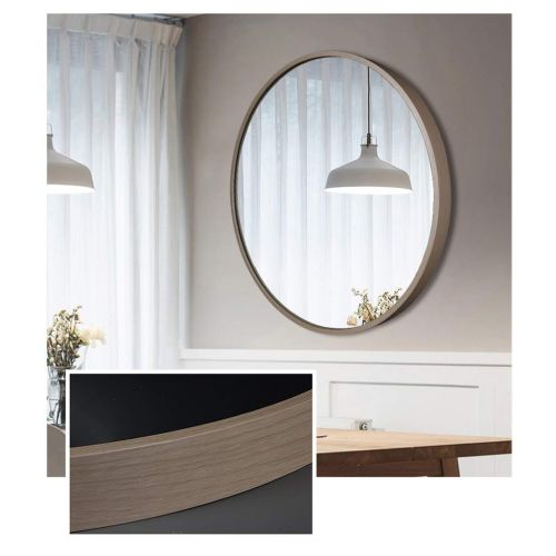  ZRN-Mirror Vanity Mirror Bathroom Round Metal Frame Wall Mirrors Decorative/Shave/Shower/Makeup Mirror for Entry Dining Room Living Room (12Inch-32Inch)