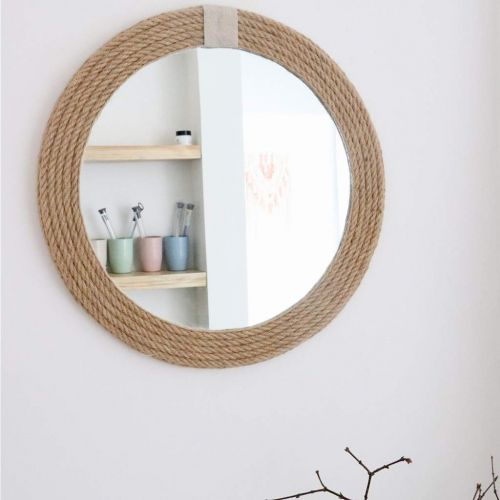  ZRN-Mirror Decorative Mirror Bathroom Round Vintage Frame Wall Makeup Mirror 30CM(12Inch) Vanity/Art Mirror Entry Dining Room Bedroom