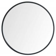 ZRN-Mirror Decorative Mirror for Wall with Metal Frame 40CM Round Vanity Mirror Shave/Shower/Makeup Mirror for Bathroom Entry Dining Room Living Room and More