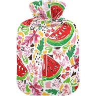 hot Water Bag Velvet Transparent 1 Liter fashy ice Pack for Injuries, Hand & Feet Warmer Summer Watermelon