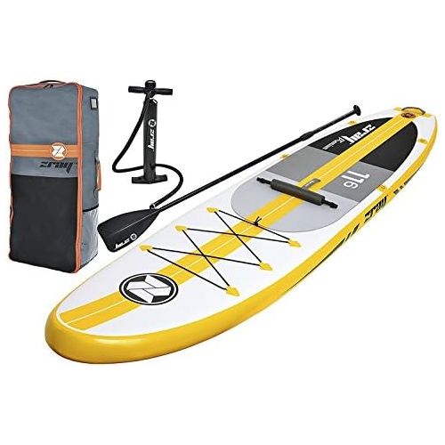  Zray Z-Ray A4 116 Touring SUP Stand Up Paddle Board Package w Pump, Paddle, Footrest and Travel Backpack, 6 Thick