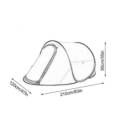  ZSLLO Beach Tent Ultralight Folding Tent Pop Up Automatic Open Tent Family Tourist Fish Camping Anti-UV Fully Sun Shade (Color : C)