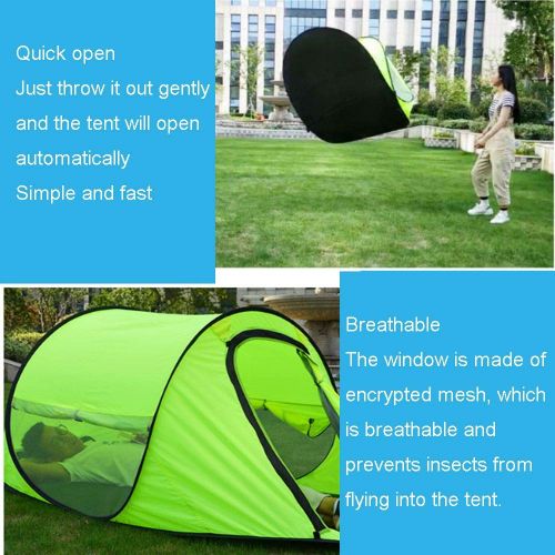  ZSLLO Beach Tent Ultralight Folding Tent Pop Up Automatic Open Tent Family Tourist Fish Camping Anti-UV Fully Sun Shade (Color : C)