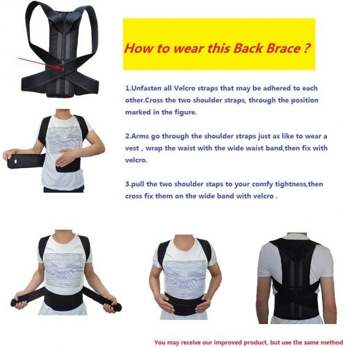  [아마존 핫딜] [아마존핫딜]ZSZBACE Back Brace Posture Corrector | Best Fully Adjustable Support Brace | Improves Posture and Provides Lumbar Support | for Lower and Upper Back Pain | Men and Women (XL)