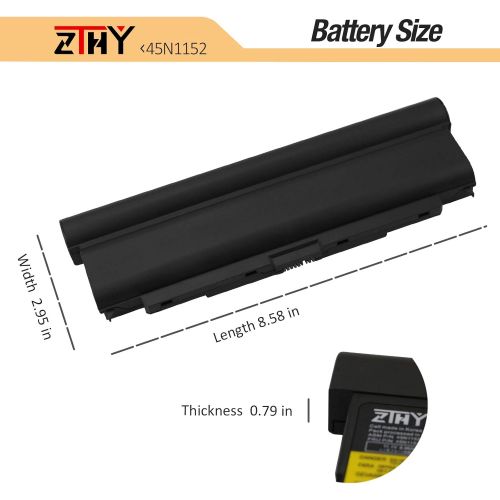  ZTHY 100Wh 9Cell 57++ Battery Replacement for Lenovo ThinkPad T440P T540P W540 W541 L440 L540 Series Laptop 45N1152 45N1153 45N1162 45N1163 45N1145 45N1147 45N1149 0C52864 0C52863